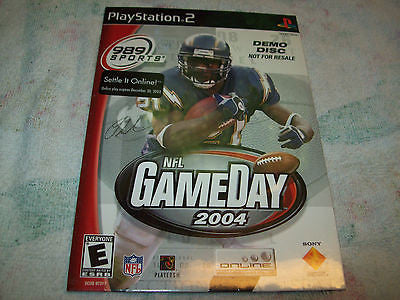 989 SPORTS NFL GAMEDAY 2004 PLAYSTATION PS2   DEMO DISC NEW
