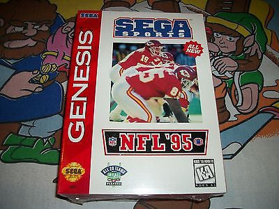 NFL '95 Football Sega Genesis Game Complete NEW Sealed 1995