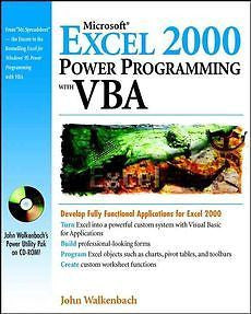 NEW Microsoft Excel 2000 Power Programming with VBA [With CDROM] by John Walkenb