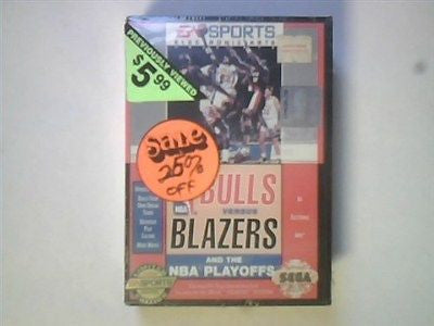 Genesis Bulls vs. Blazers and the NBA Playoffs NTSC NEW Sealed 42397