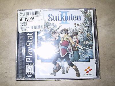 Suikoden II NEW factory sealed black label Sony Playstation system     2
