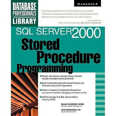 NEW SQL Server 2000 Stored Procedure Programming - D...