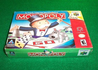 N64 MONOPOLY 64 - COMPLETE IN BOX - BRAND NEW IN BOX