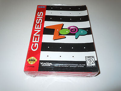 Zoop Sega Genesis NEW Factory Sealed Viacom Puzzle Game 1995 Complete In Box