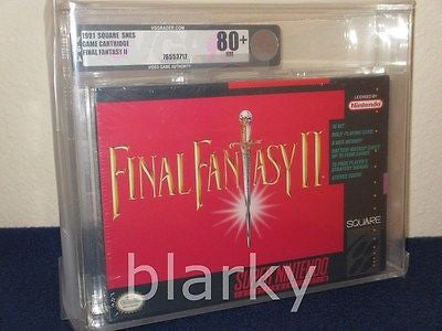 Final Fantasy II 2 SNES Super Nintendo NEW Factory Sealed VGA 80+