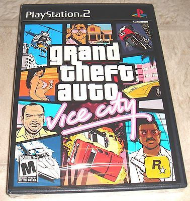 Grand Theft Auto Vice City for Playstation 2 Brand New, Factory Sealed!