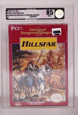 AD&D: Hillsfar - Nintendo - VGA 85 - Silver - New - Sealed - NES - RPG