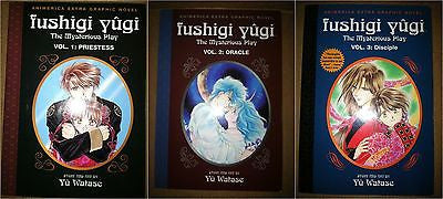 Fushigi Yugi The Mysterious Play Vol 1 2 & 3 Magna Anime Graphic Novel Yu Watase