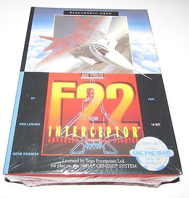 F-22 Interceptor for Sega Genesis Brand New! FAST SHIPPING!