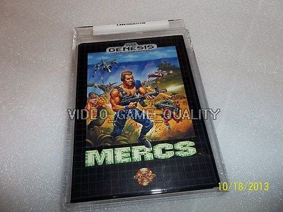 Mercs Sega Genesis BRAND NEW Uncirculated Print 100 GOLD