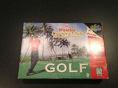 NEVER BEEN OPENED! Waialae Country Club for N64! COMPLETE! GREAT CONDITION!