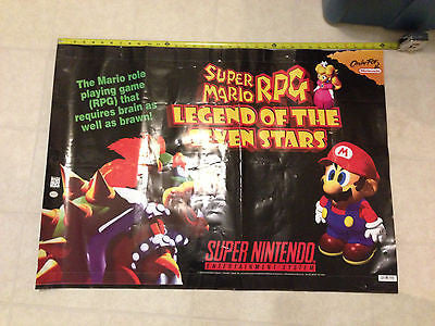 Super Mario RPG Vinyl Store Poster - Rare SNES poster