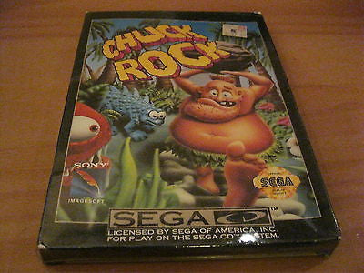 CHUCK ROCK 1 ORIGINAL SEGA CD GAME FACTORY SEALED COMPLETE IN BOX 1992