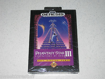 Phantasy Star III Generations of Doom Sega Genesis Video Game Unopened Sealed