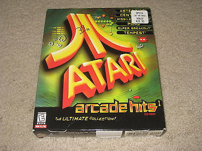 BRAND NEW FACTORY SEALED VINTAGE BIG BOX PC GAME ATARI ARCADE HITS 1 NIB