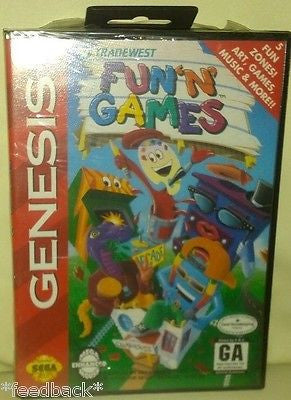 Sega Genesis Brand New Factory Sealed Fun 'n Games 16 Bit Retro Collectible 1993