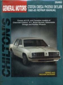 Chevrolet Citation, Omega, Phoenix, and Skylark, 1980-85* by Chilton...