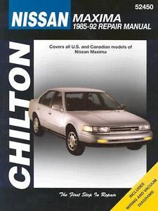 Nissan Maxima, 1985-92 by Richard T. Smith and Chilton (1992, Paperback)