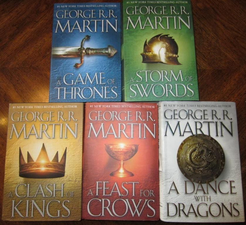 Game of Thrones Series Hardcover Collection Set 1-5 by George R. R. Martin New!
