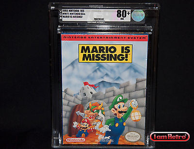 Mario is Missing Nintendo NES Brand New Factory Sealed VGA 80+ SNES N64