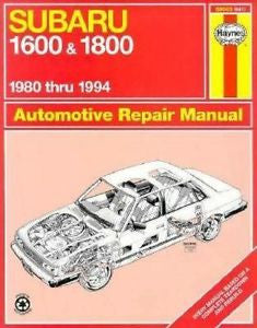 Subaru 1600 & 1800 1980 thru 1994 (Haynes Repair Manual)
