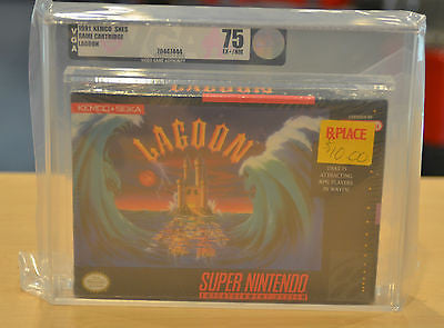 LAGOON SNES 1991 VGA Graded 75+ NEW SEALED SUPER NINTENDO