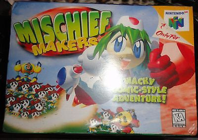 Mischief Makers Nintendo 64 N64 NEW SEALED **RARE** VARIANT BOX - FREE SHIPPING