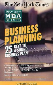 Business Planning : 25 Keys to a Sound Business Plan by Edward Williams,...