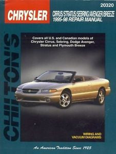 Chrysler Cirrus, Stratus, Sebring, Avenger, and Breeze, 1995-98 by Chilton...