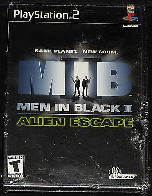 Men In Black II: Alien Escape  (Sony PlayStation 2, 2002) Brand New