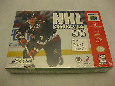 NHL Breakaway '98 (Nintendo 64, 1998) NEW! SEALED! H seam with a Hang tab