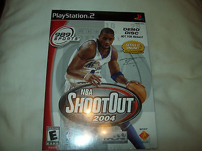 989 SPORTS NBA SHOOTOUT 2004 DEMO DISC PLAYSTATION PS2 NEW