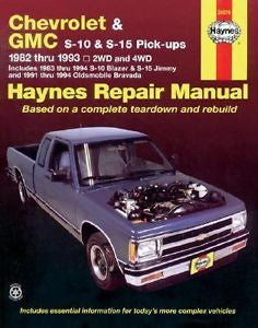 Haynes Chevrolet and GMC S10 and S-15 Pickups' Workshop Manual, 1982-1993 No....