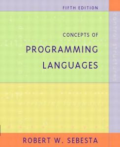 Concepts of Programming Languages (5th Edition), Sebesta, Robert W., Robert W. S