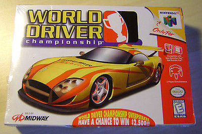 World Driver: Championship Brand New Factory Sealed V-Seam Nintendo 64 N 64