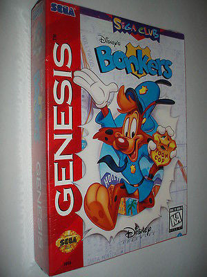 (1)Sealed Disney BONKERS *SEALED* Sega Genesis System Brand NEW Complete Vintage