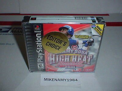 New SAMMY SOSA HIGH HEAT BASEBALL 2001 for Playstation / PS2 - FACTORY SEALED !!