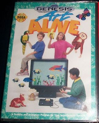 SEGA GENESIS ART ALIVE VIDEO GAME BRAND NEW FACTORY SEALED MIP NIP 1991
