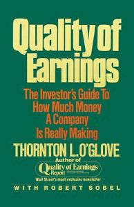 Quality of Earnings by Thornton L. O'glove (1998, Paperback)