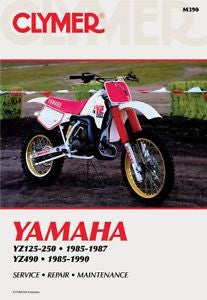 YAMAHA YZ125 YZ250 1985-1987 YZ490 1985-1990 CLYMER REPAIR SERVICE MANUAL M390