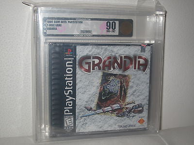 Grandia (Sony PlayStation 1, 1999) BLACK LABEL, NEW, VGA 90 NM+/MT GOLD!