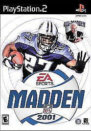 MADDEN NFL 2001 PLAYSTATION 2 PS2 VIDEO GAME NEW FACTORY SEALED WITH Y-FOLDS