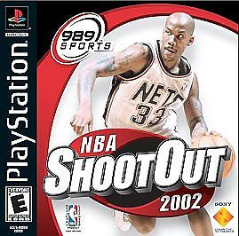NBA SHOOTOUT 2002 PLAYSTATION 1 PS1 & PLAYSTATION 2 PS2 BASKETBALL GAME NEW