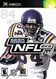 NEW MICROSOFT XBOX SYSTEM GAME NFL 2K2 2002 FOOTBALL SEGA SPORTS WORKS ON 360 !