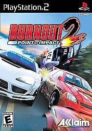 NEW SEALED Burnout 2 Point Of Impact PS2 Video Game racing speed destruction