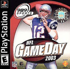 NFL GAME DAY 2003 PLAYSTATION 1 & PS2 PS1 PLAYSTATION 2 FOOTBALL VIDEO GAME NEW
